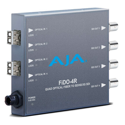 AJA FiDO-4R-MM – Convertisseur 4 canaux Multi-Mode LC Fiber vers 3G-SDI