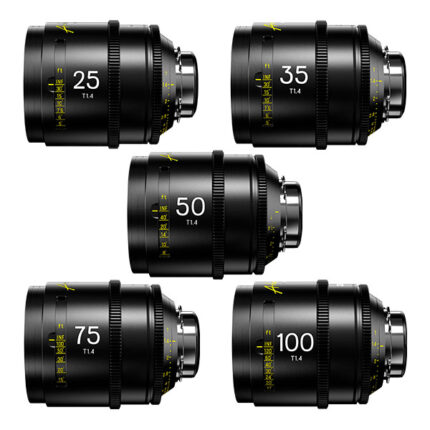 DZOFILM Arles Prime 25/35/50/75/100 T1.4 PL FF (Métrique) – Kit Objectifs