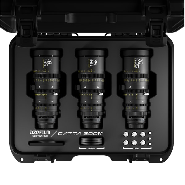 Dzofilm Catta Zoom 18-35/35-80/70-135 T2.9 — Kit d'objectifs