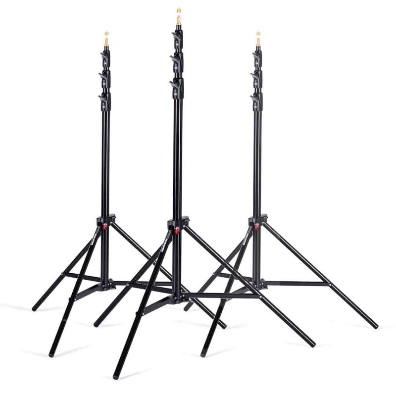Manfrotto 1004BAC – Pied Lumière à Air Comprimé (Kit de 3)